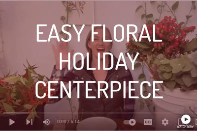 Easy Floral Holiday Centerpiece Tutorial