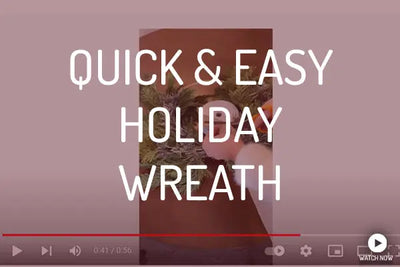 Quick & Easy Holiday Wreath