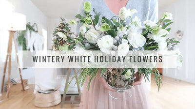 Wintery White Floral Arrangement PetalKit (Video Tutorial) – Ashlyn Carter