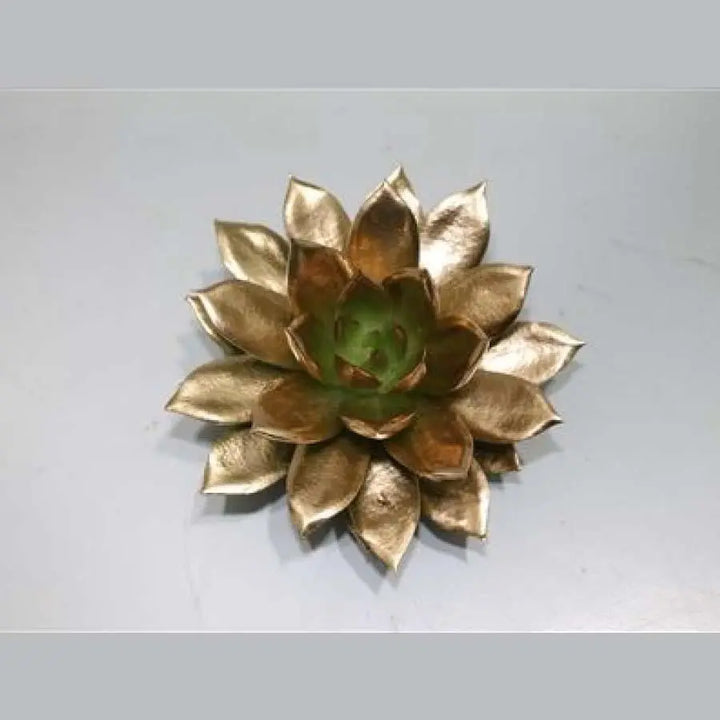 Succulent Painted Gold