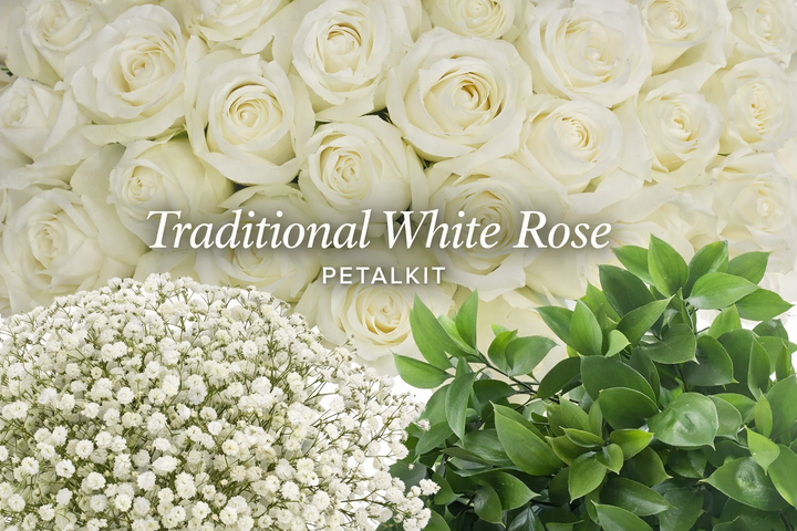 Traditional White Rose PetalKit